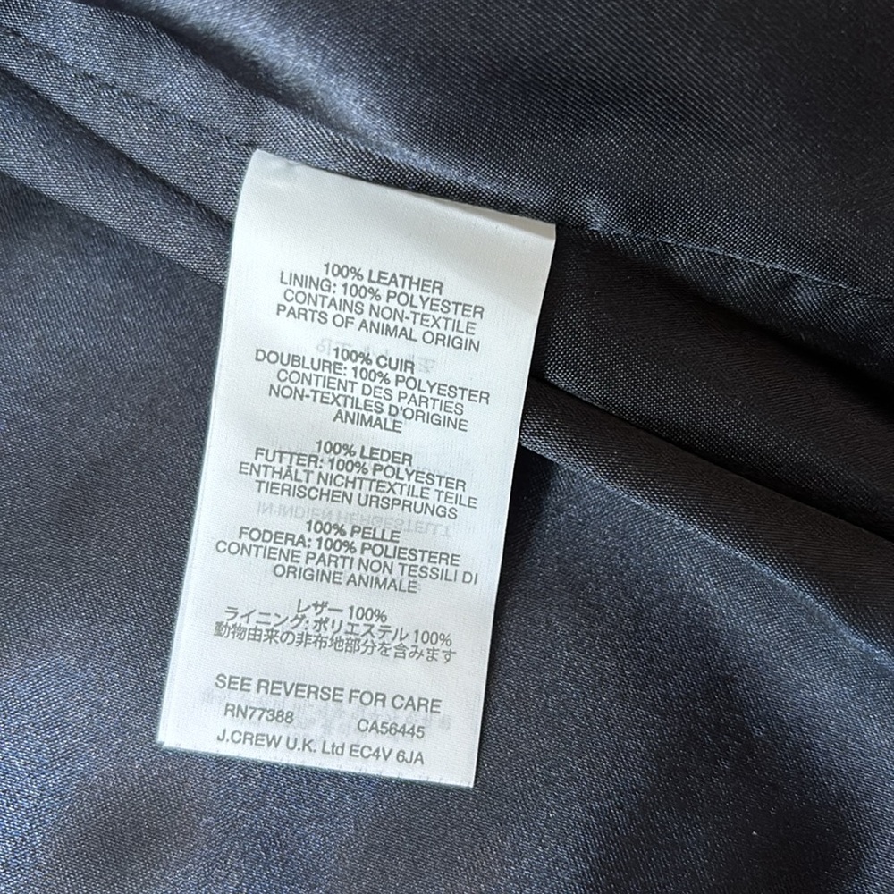 J crew leather jacket - Picture 5 of 10
